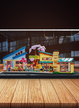 适用乐高42620 斜顶树屋拼装积木亚克力展示盒手办模型透明收纳盒