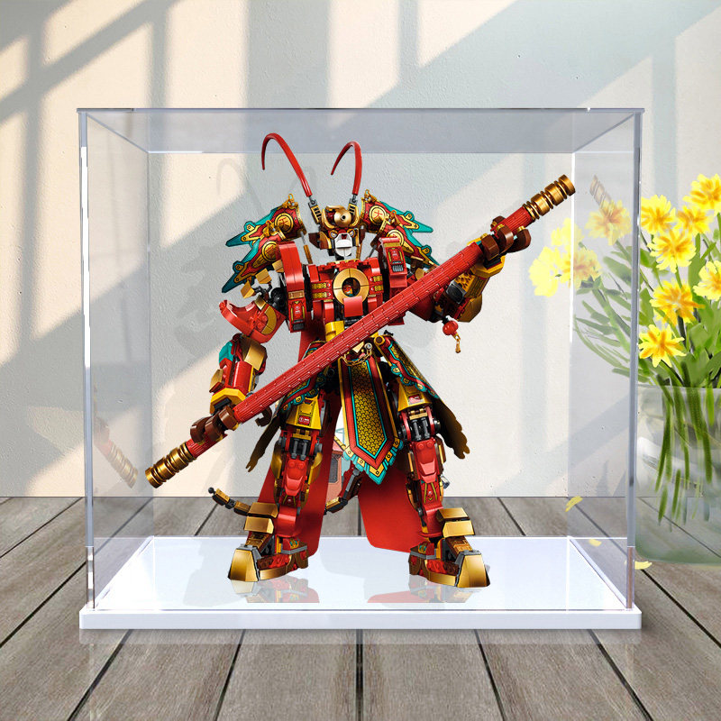 亚克力收纳盒适用乐高悟空小侠80012齐天大圣黄金机甲防尘展示盒