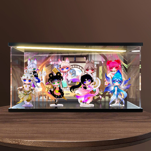适用 rolife 若来 SURI 苏蕊灵风镇系列盲盒手办亚克力高清收纳盒