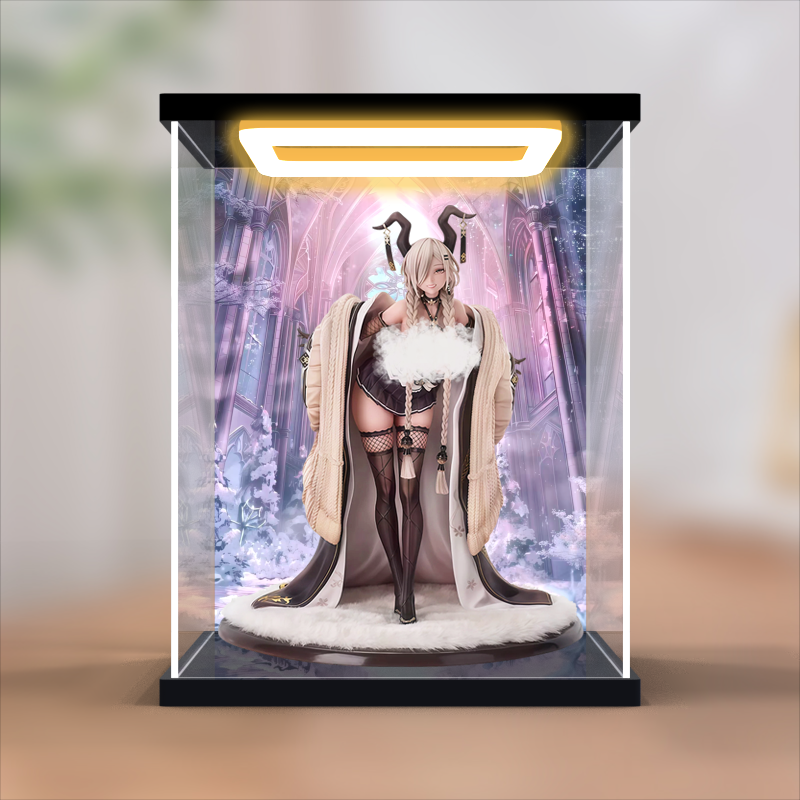 适用GSC GSAS 碧蓝航线 鳂 尾张 1/7 手办模型回灯亚克力收纳盒