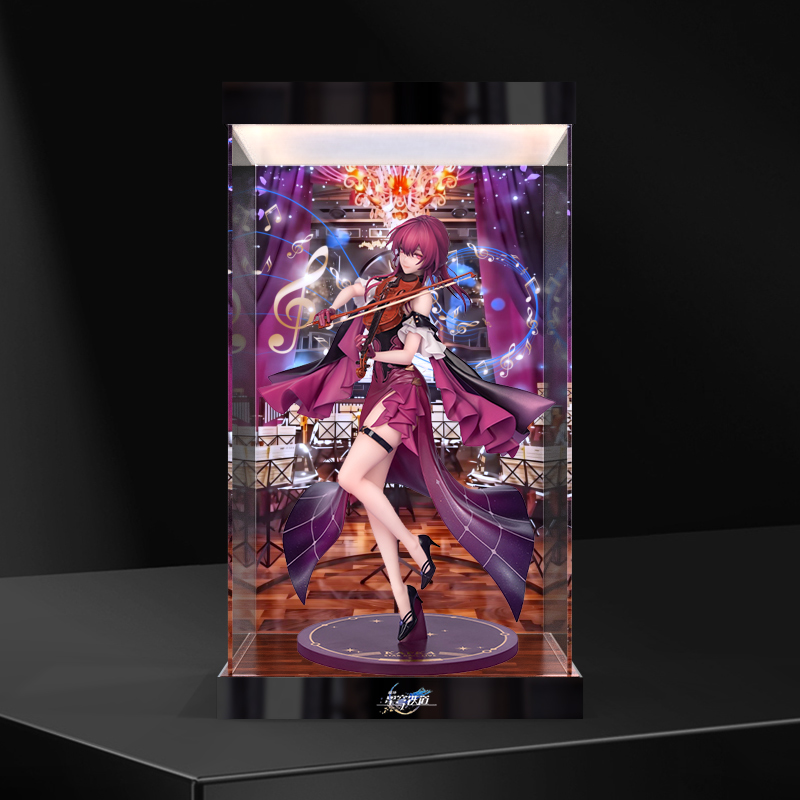 高透明灯箱亚克力手办展示盒适用崩坏 星穹铁道 卡芙卡星铁LIVE盒