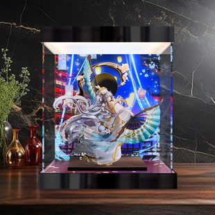 适用 虚拟歌手 洛天依 月华流转 手办模型亚克力发光高清展示盒