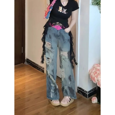 大码胖mm辣妹美式高街破
