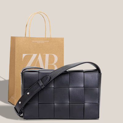 包包2025新款潮男包女包小众编织包小方包高级感通勤包轻奢斜挎包