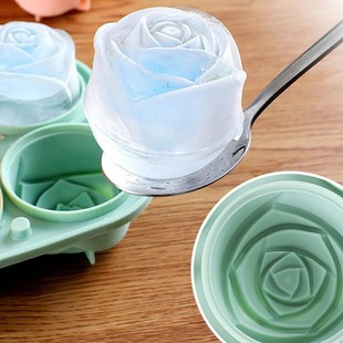 玫瑰花冰球冰格模具大号球形冻冰块制冰神器食品级硅胶威士忌冰球