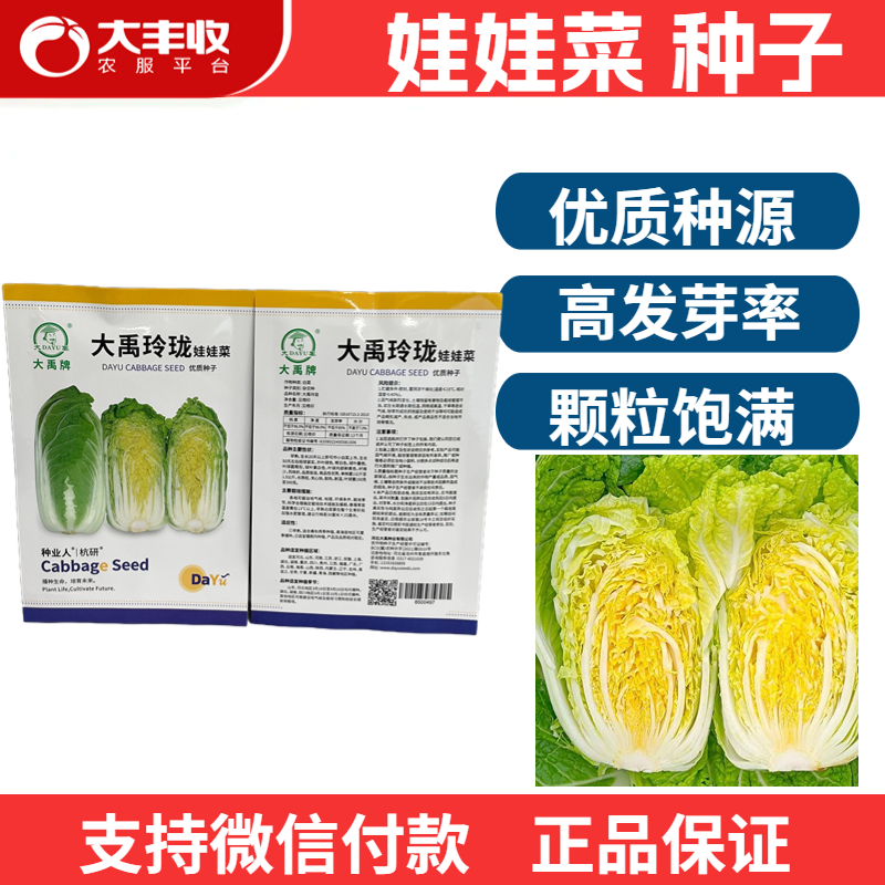 大禹玲珑娃娃菜种子优质种源高发芽率颗粒饱满蔬菜种子,农用物资,蔬菜种子/种苗,淘宝优惠券,粉丝福利购,淘宝优惠卷