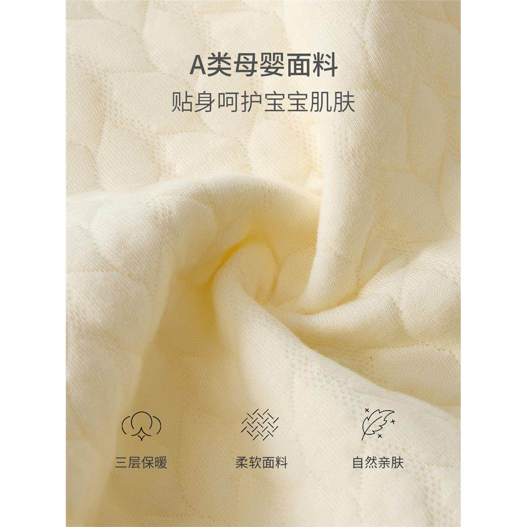 宝宝秋冬连体衣前开襟系
