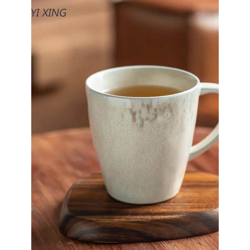 覆古风马克杯陶瓷杯大理石纹杯水杯家用办公室咖啡杯创意个性杯子