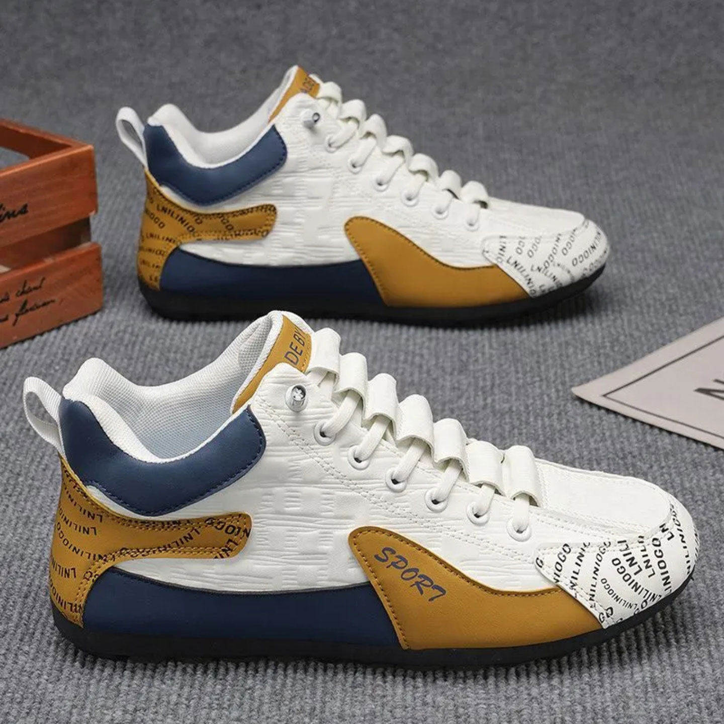 点击严选男鞋2026新款帕拉鞋男款运动休闲鞋男士一脚蹬驾车豆豆a2