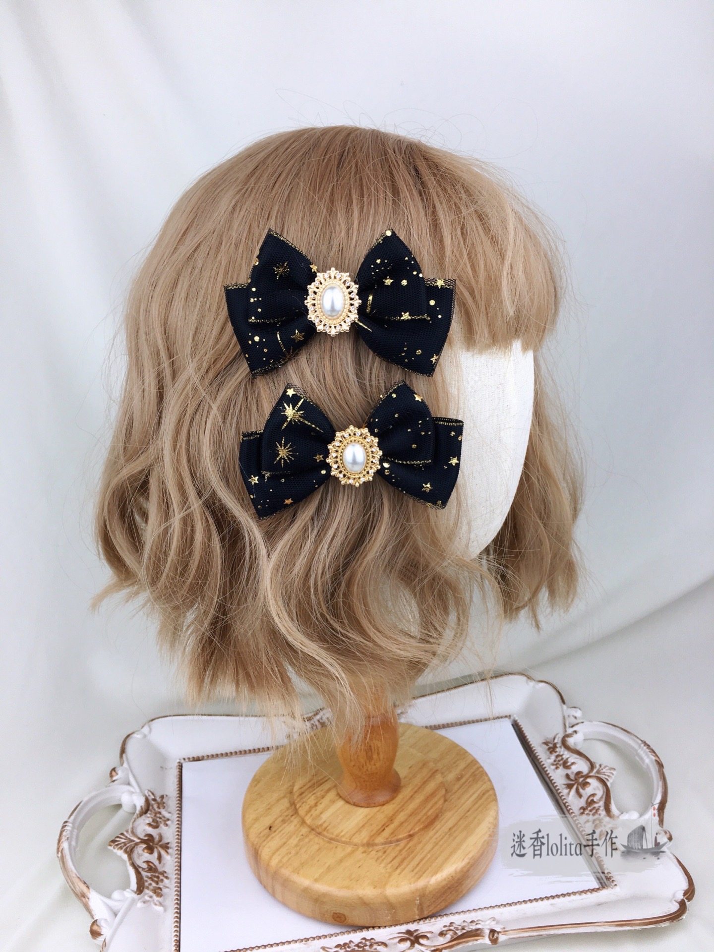 烫金星星发饰少女心星座鞋夹