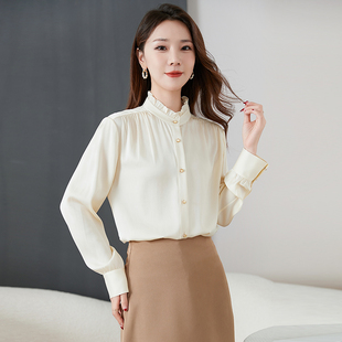 22599630 邢康莉甄选 水墨佳人桑蚕丝真丝气质小衫