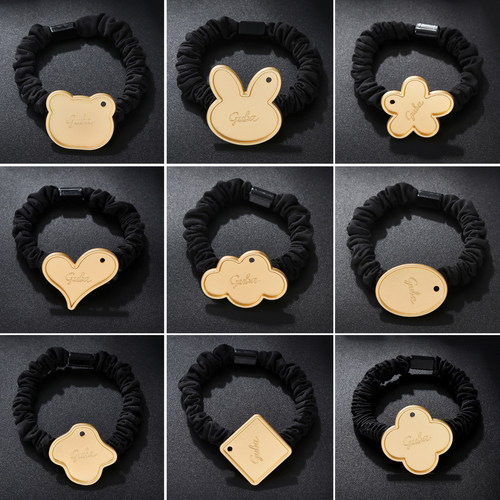 可爱卡通非遗宋锦diy底胚发圈女