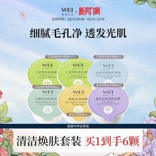 蔚蓝之美WEI三层理纹清洁涂抹面膜套组效期2027年4月 会员专享