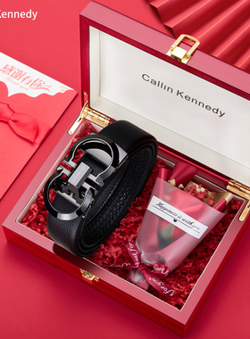 Callin Kennedy皮带男士真皮自动扣纯牛皮2025新款裤腰带高档正品