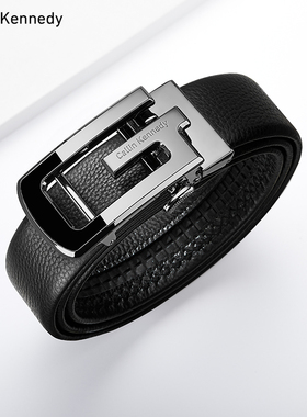 Callin Kennedy皮带男士真皮自动扣2025新款纯牛皮男式裤腰带正品