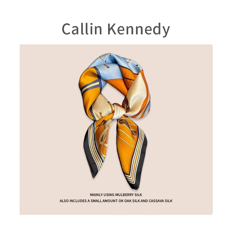 Callin Kennedy2026春夏新款丝巾女真丝方巾系脖桑蚕丝送妈妈长辈
