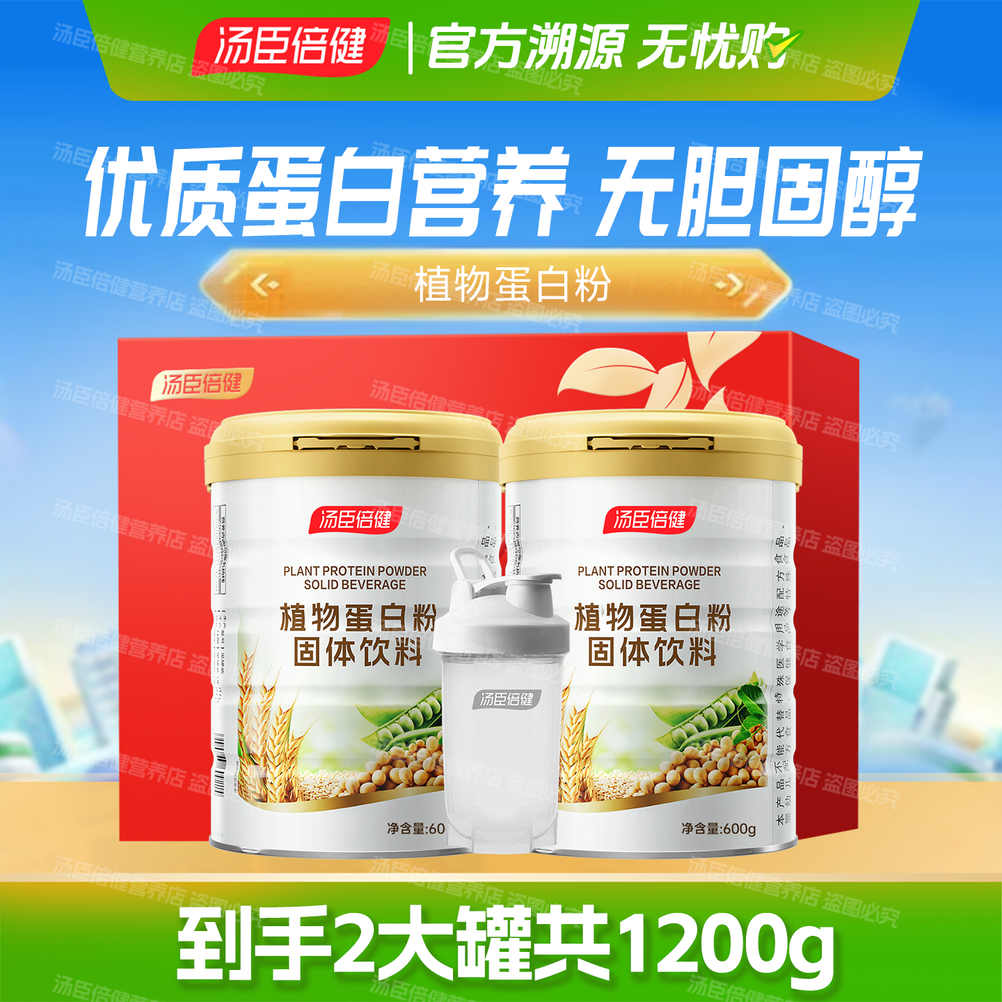 汤臣倍健蛋白质粉2罐装