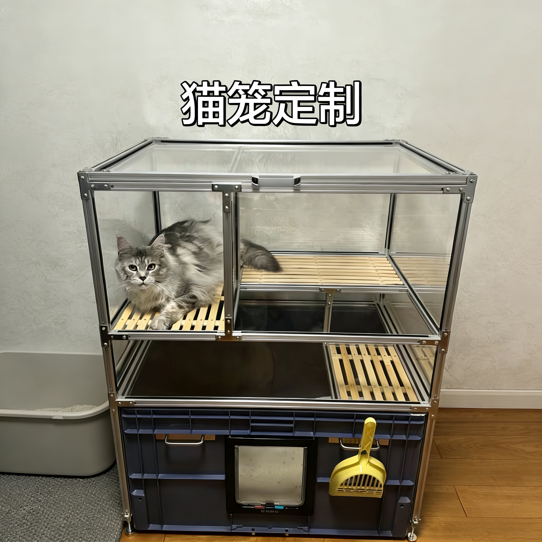 宠物笼垫方形竹蒸架竹帘子竹篦子蒸糕茶具蒸锅肉猫砂底帘猫狗栅栏