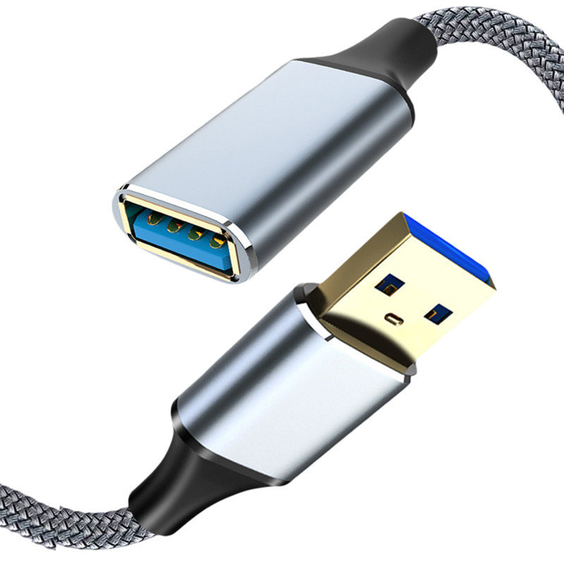 USB3.0延长线1/2/3米公对母转接加长数据线电脑u盘连接无线网卡手柄鼠标键盘电视接口摄像头打印机手机充电器
