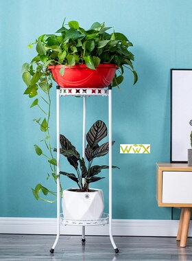 Flower Pot Holder Metal Shelves Plant Stand Display Indoor
