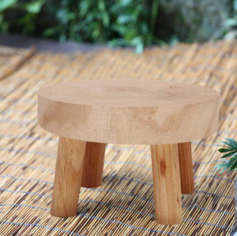 桌面迷你小花架多肉实木飘窗阳台客厅办公室花盆架子置物装饰绿植