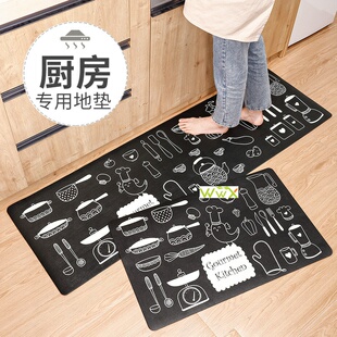 Kitchen Carpet Cartoon Floor Mats Anti Slip Waterproof
