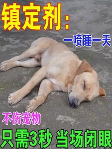 狗狗麻醉镇定剂快速睡觉神器猫咪安眠情绪安抚防止狗乱叫咬喷雾片