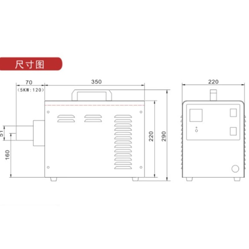 工业热风机大功率电热风机食材烘干加热循环高压热风机工业用