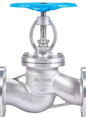 远恩不锈钢304国标法兰截止阀J41W-1016/25水高温蒸汽导热油DN100