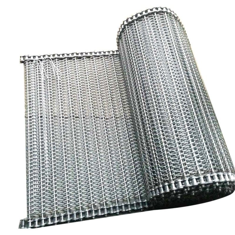 不锈钢网带烘干清洗冷却输送机网带304冲孔链板金属链条式网带