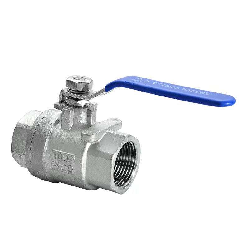 304/316L不锈钢两片式球阀Q11F-25P国标重型加厚内螺纹阀门6分1寸