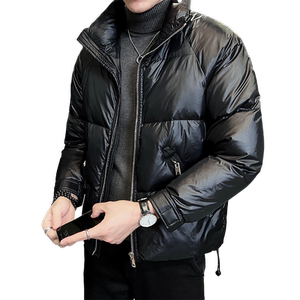 B255-6608-P165 2022冬季立领男士简约纯色高品质羽绒服休闲外套图片