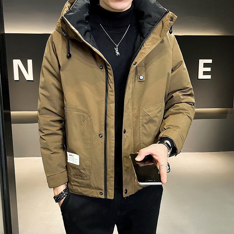 B255-Y009-P245标白鸭绒店主风简约高品质支持直播连帽外套男,男装羽绒服,电商B255