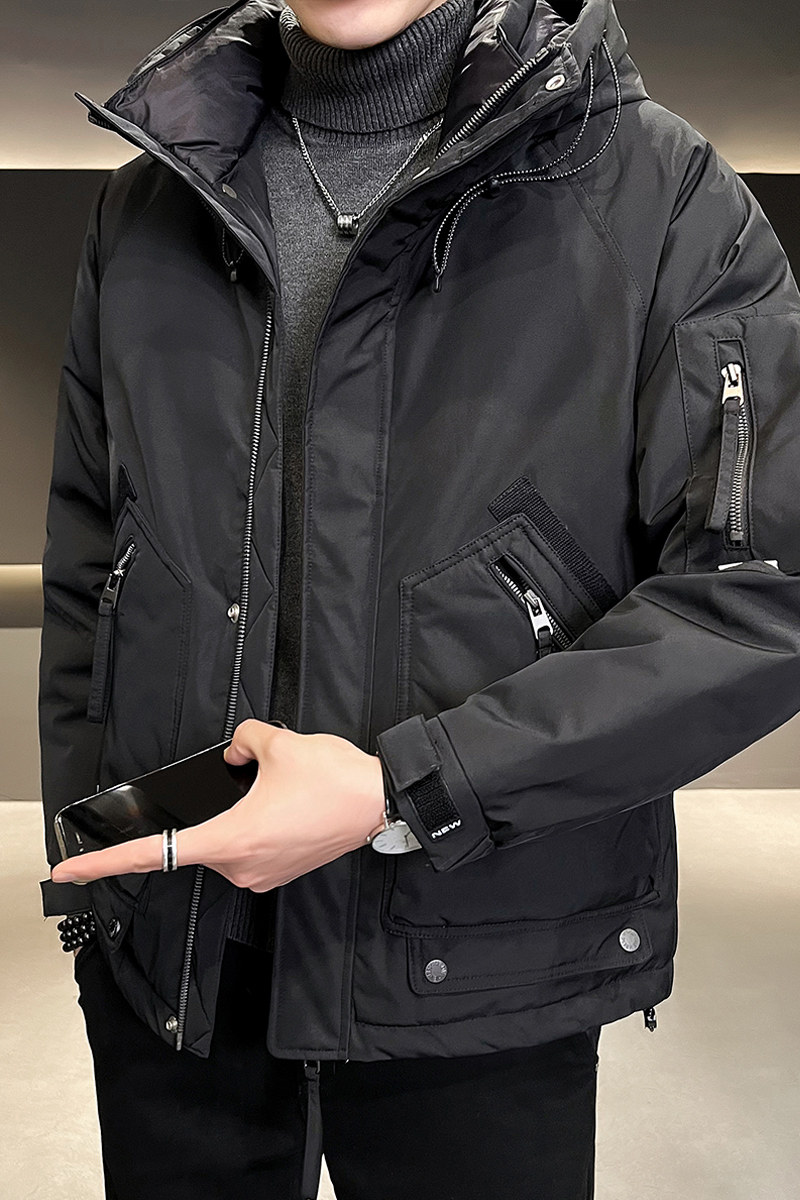 B255-Y965-P200-M-4XL标白鸭绒店主风高品质连帽冲锋衣羽绒服男,男装羽绒服,电商B255