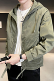 B255-K827-特P1002022秋季新款店主风简约休闲连帽男士外套潮，男装夹克，电商B255