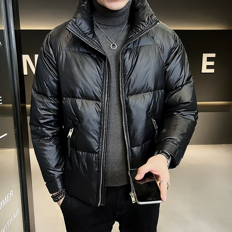 B255-6608-P1652022冬季立领男士简约纯色高品质羽绒服休闲外套,男装羽绒服,电商B255