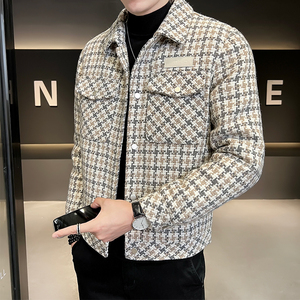 B255-5520-P175 店主风高品质简约精神男士百搭羽绒服男士外套图片