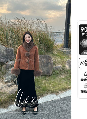 【春春Spring】新款百搭小香风羽绒服外套Q58YRW5220