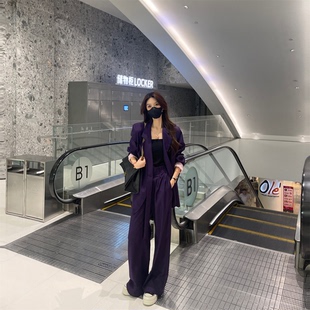 兩件套裝 金金寵粉 Liixu休閑西裝 高級感氣質(zhì)西服外套XZ1317