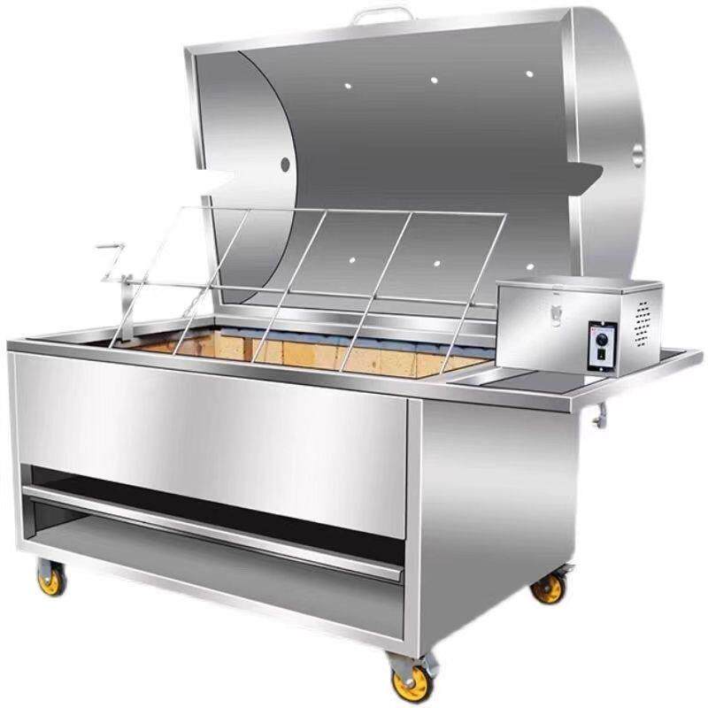 烤全羊专用德国进口电机烤羊排专用炉商用铁架子家用烤羊腿全自动
