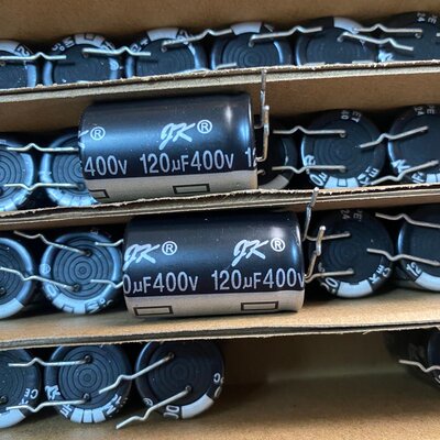 议价400V120UF18X30黑底银字铝电解电容可维修