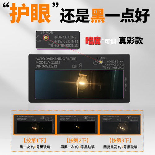 同禄暗度可调变光镜片防强光弧光