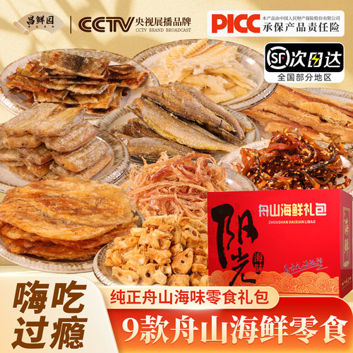舟山海鲜零食大礼包【9种海味】