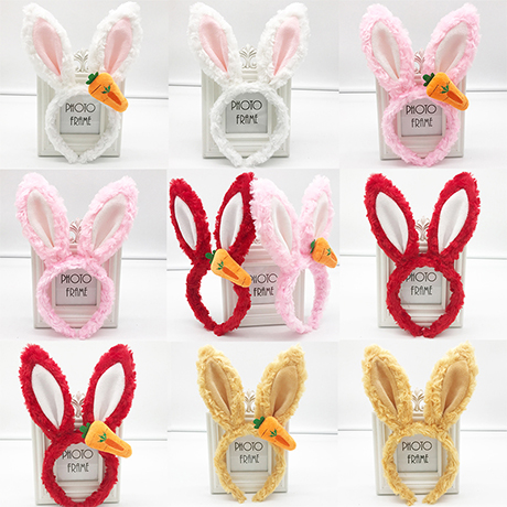 大红色夸张发箍卷毛头饰直播卖萌