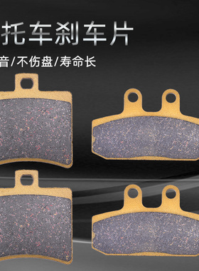 适用于阿普利亚Scarabeo 125/250/400/500摩托车前后刹车片碟刹皮