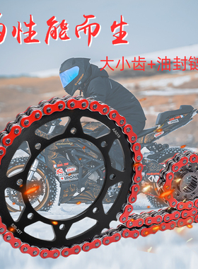 适用于川崎KLE250链轮A1-A6 90-01年大小链轮牙盘油封来内胎套链