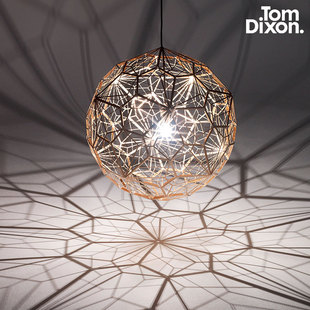 TomDixon黄铜轻奢手工镂空光影高级感艺术吊灯具后现代ETCH WEB