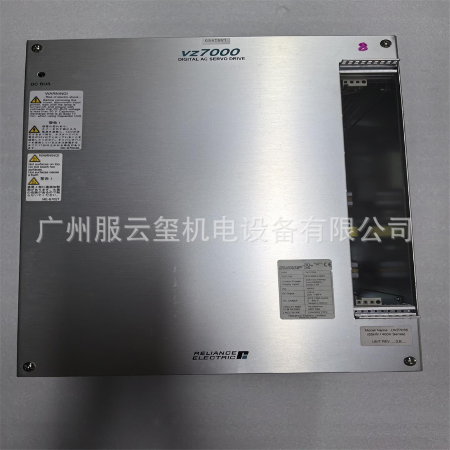 RELIANCE ELECTRIC日本原装正品VZ7000瑞恩伺服驱动器UVZ7055