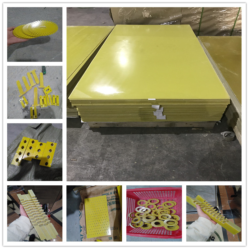 3240环氧玻璃层压布板加工 酚醛层压板橘黄电木板水绿色FR4玻纤板