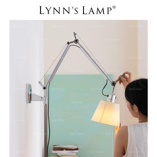 Lynn's立意 意大利Tolomeo摇臂壁灯卧室客厅简约设计师书房阅读灯